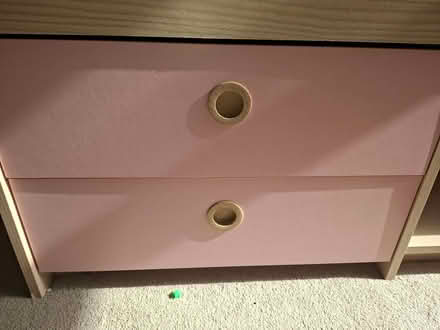 Photo of free Single pink and oak low cabin bed (Southport PR9) #1