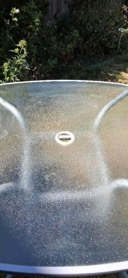 Photo of free Glass Topped Garden Table (Godinton Park TN23) #2