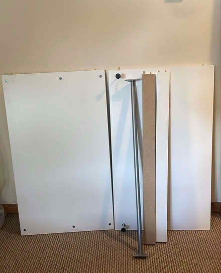 Photo of free Two wood wardrobe doors, one clear glass and the other frost (Riverside SW6) #2