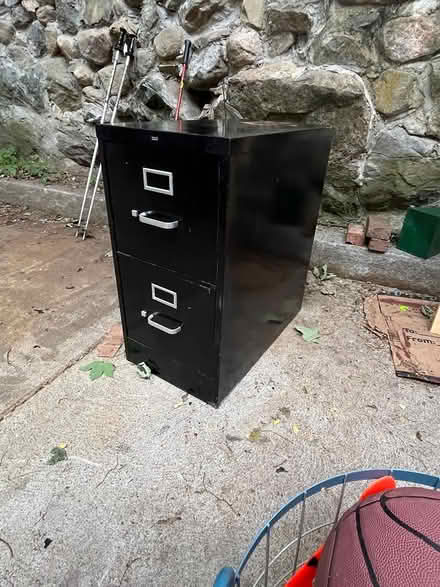 Photo of free Two-drawer filing cabinet (East Watertown) #3