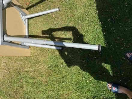 Photo of free 1m square tables, legs adjustable height. (Warden Hill GL51) #3