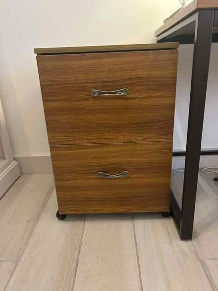 Photo of free 2 draw filing cabinet on wheels (Bransford WR6) #1