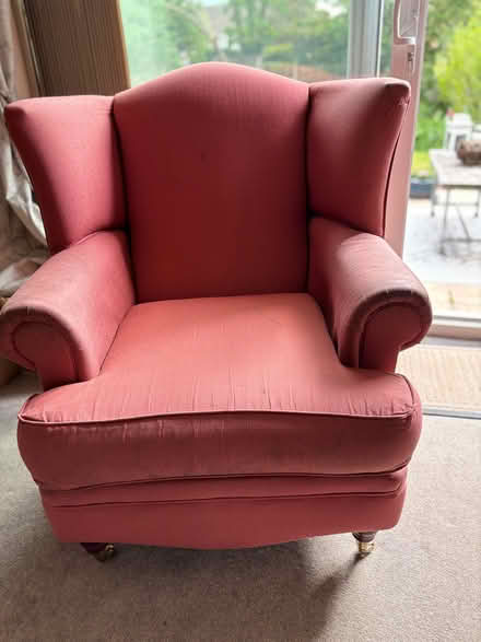 Photo of free Terracotta Wing back chair (Brickhill MK41) #1