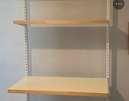 Photo of free Elfa Freestanding Desk White (Chesterbrook Rd & N Albemarle) #2