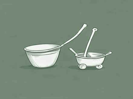 Photo of A spade and a wheelbarrow (Cyncoed CF23) #1