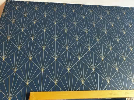 Photo of free 4 x rolls of navy and gold art deco style wallpaper (West Norwood SE21) #1
