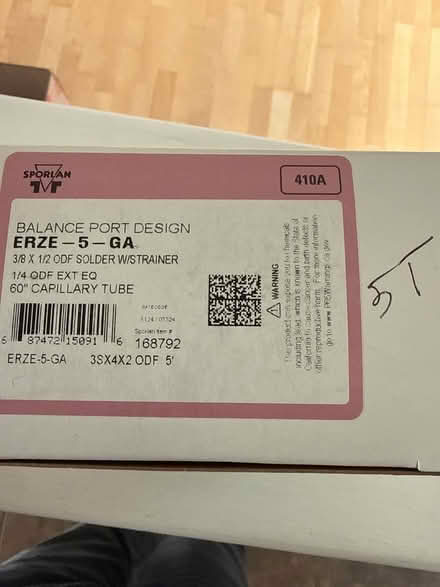 Photo of free Trane TXV valve R22 to 410a (Dover) #1