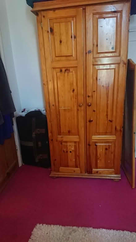 Photo of free Pinewood double wardrobe (Ramsgate CT11) #1