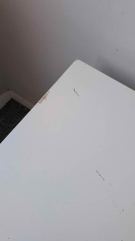 Photo of free Ikea white table with shelf (NW6) #3