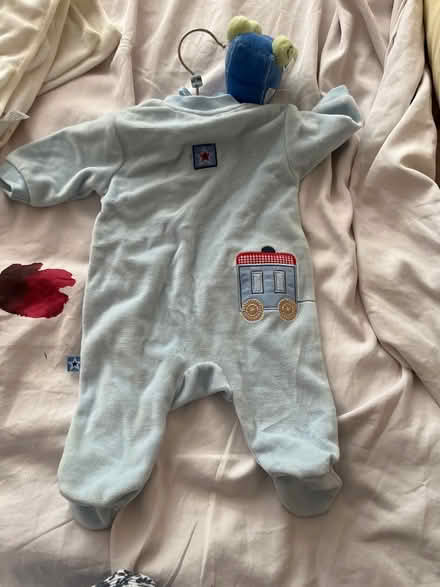 Photo of free Brand new Newborn baby gro and 2 x blankets (Shephall SG2) #4