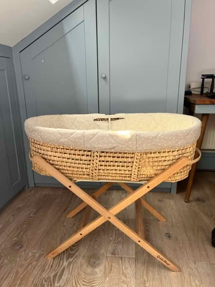 Photo of free Little Green Sheep cot/moses basket (Clapham South) #1