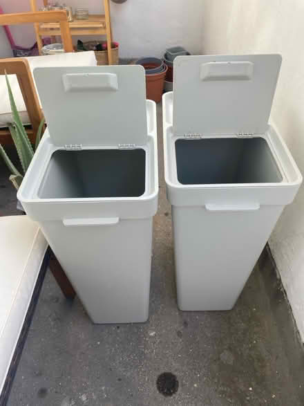 Photo of free Two IKEA Tall grey bins (SE14 5LD) #2