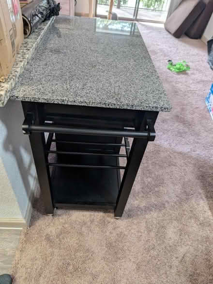 Photo of free Marble microwave cart (Castle hills) #3