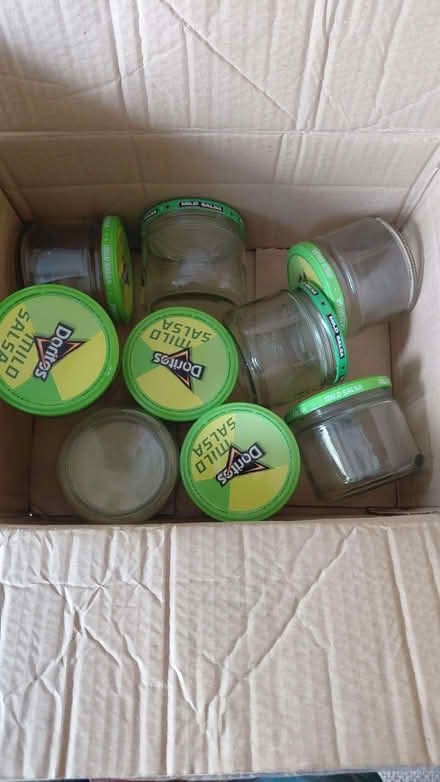 Photo of free Box of lidded glass jars (Wallands Park BN7) #1