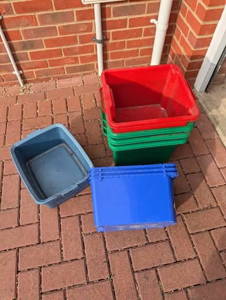 Photo of free Plastic storage tubs (Medbourne MK5) #1