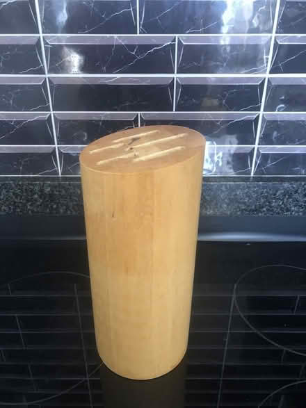 Photo of free Wooden knife block (Hertford SG13) #1