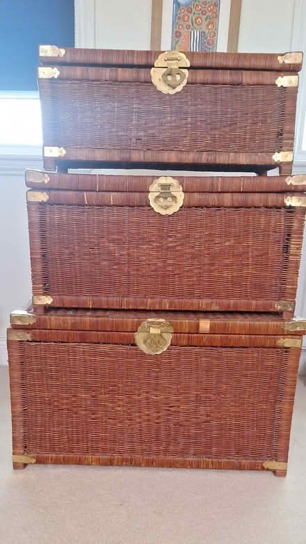 Photo of free Set of wicker chests (Teddington TW11) #1