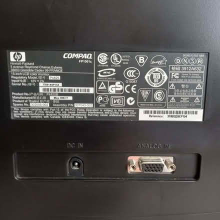 Photo of free Computer Monitor 'Compaq 1501' 15 inch LCD (Cheltenham GL52) #2