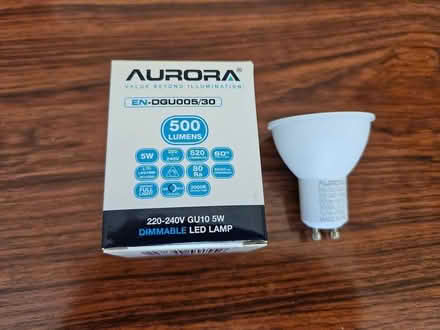 Photo of free 2 No GU10 LED 3000k dimmable bulbs (Dorking RH5) #1