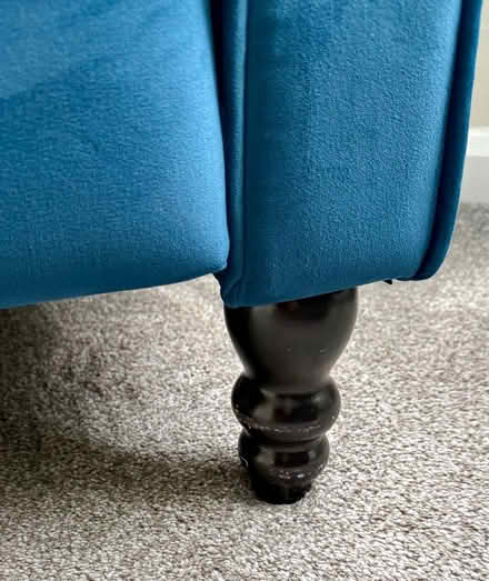 Photo of free Blue Velvet Recliner Chair (BD13) #3