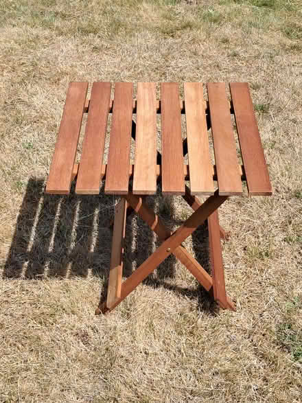Photo of free Wooden outdoor fold-up table (Didcot OX11) #1
