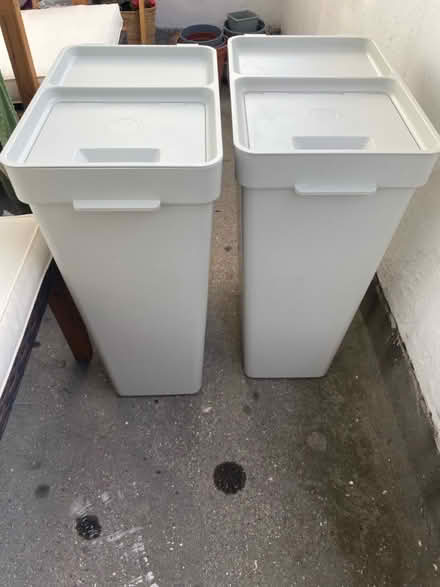 Photo of free Two IKEA Tall grey bins (SE14 5LD) #1