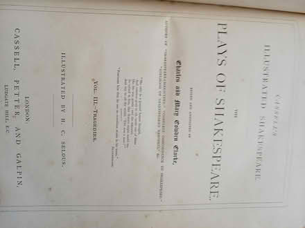 Photo of free The Plays of Shakespeare,c1890-3vol (Wellingborough NN8 5) #3