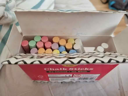 Photo of free 3/4 box of chalk sticks. (Alperton HA0) #2