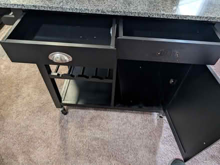 Photo of free Marble microwave cart (Castle hills) #1