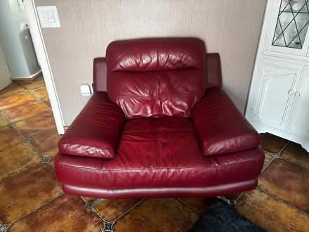 Photo of free 2 seat sof, armchair, footstool (Castleford WF10) #1