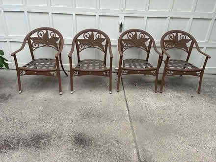 Photo of free Four patio chairs (01801) #1