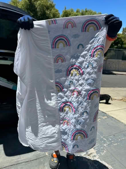 Photo of free Crib mattress and various sheets (Crocker Highlands) #3