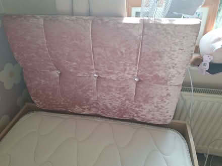 Photo of free Single pink and oak low cabin bed (Southport PR9) #3