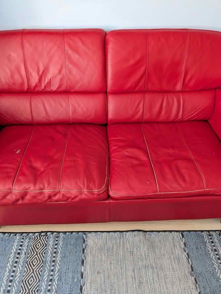 Photo of free Red 3 seater sofa bed (Boscombe BH5) #1