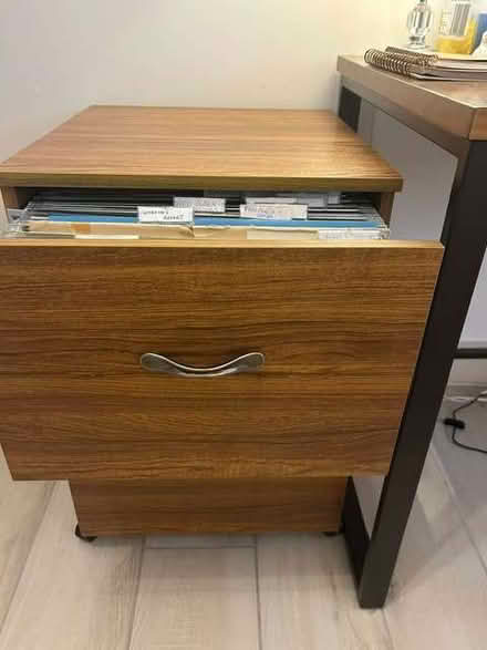 Photo of free 2 draw filing cabinet on wheels (Bransford WR6) #2