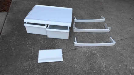 Photo of free refr, freezer shelves, bins (Eastbrook-Goldenrod) #1