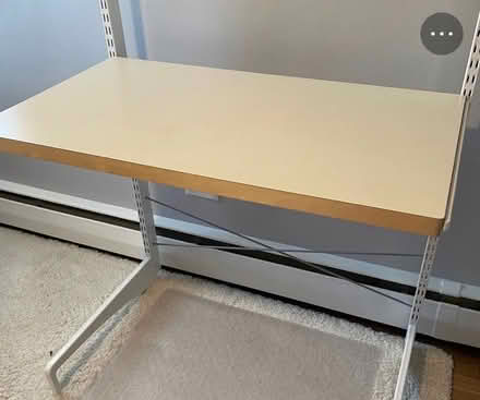 Photo of free Elfa Freestanding Desk White (Chesterbrook Rd & N Albemarle) #1