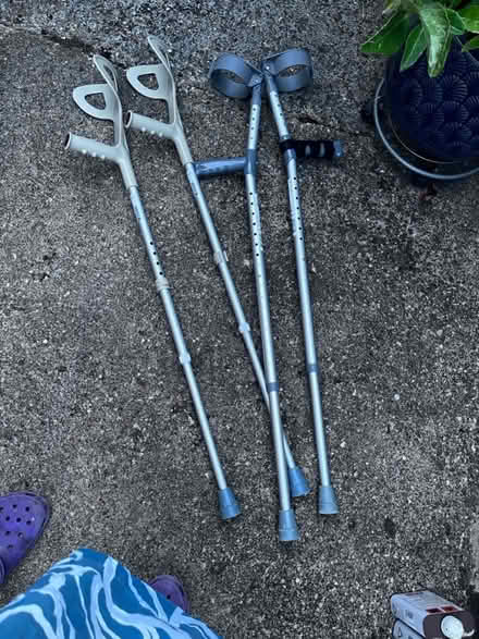 Photo of free 2 pairs of crutches (CB1) #1