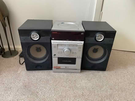Photo of free LG cd/tape player with speakers (Minchinhampton GL6) #1