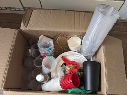 Photo of free Box of Party & Picnic Supplies (Brondesbury NW2) #1