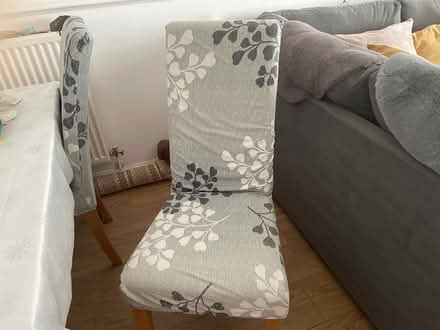 Photo of free Wooden table & 4 dining chairs (EN8 9RW) #1