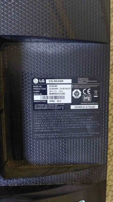 Photo of free LG 22" TV monitor (Wallands Park BN7) #2