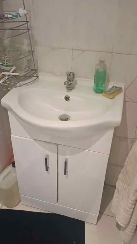 Photo of free washbasin with tap and cabinet (Rayner's Lane HA2) #1