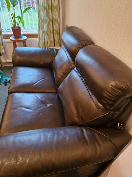 Photo of free Brown electric 2 seater sofa (Cardonald G52) #1