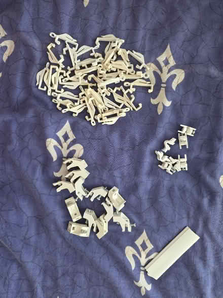Photo of free curtain track gliders, brackets, end stops (Broughton Park M8) #1