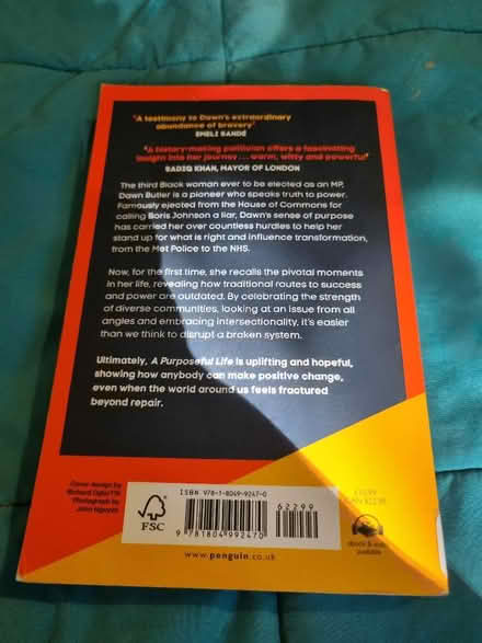 Photo of free Dawn Butler book "a purposeful life" (Alperton HA0) #2