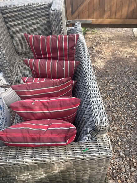 Photo of free Red garden cushions (Cranleigh) #1