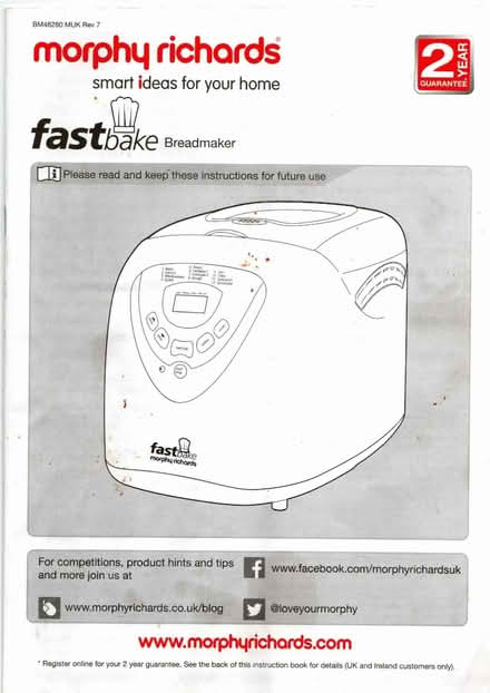 Photo of free Fastbake Breadmaker (Frimley GU16) #1
