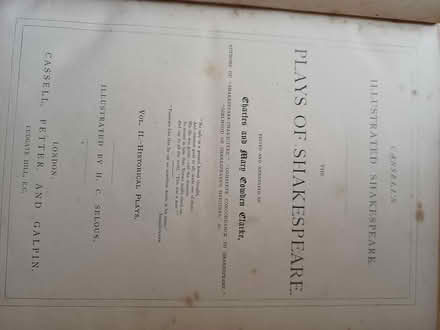 Photo of free The Plays of Shakespeare,c1890-3vol (Wellingborough NN8 5) #4