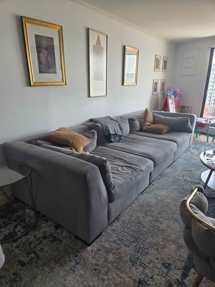 Photo of free Enormous gray couch (Yonkers) #2